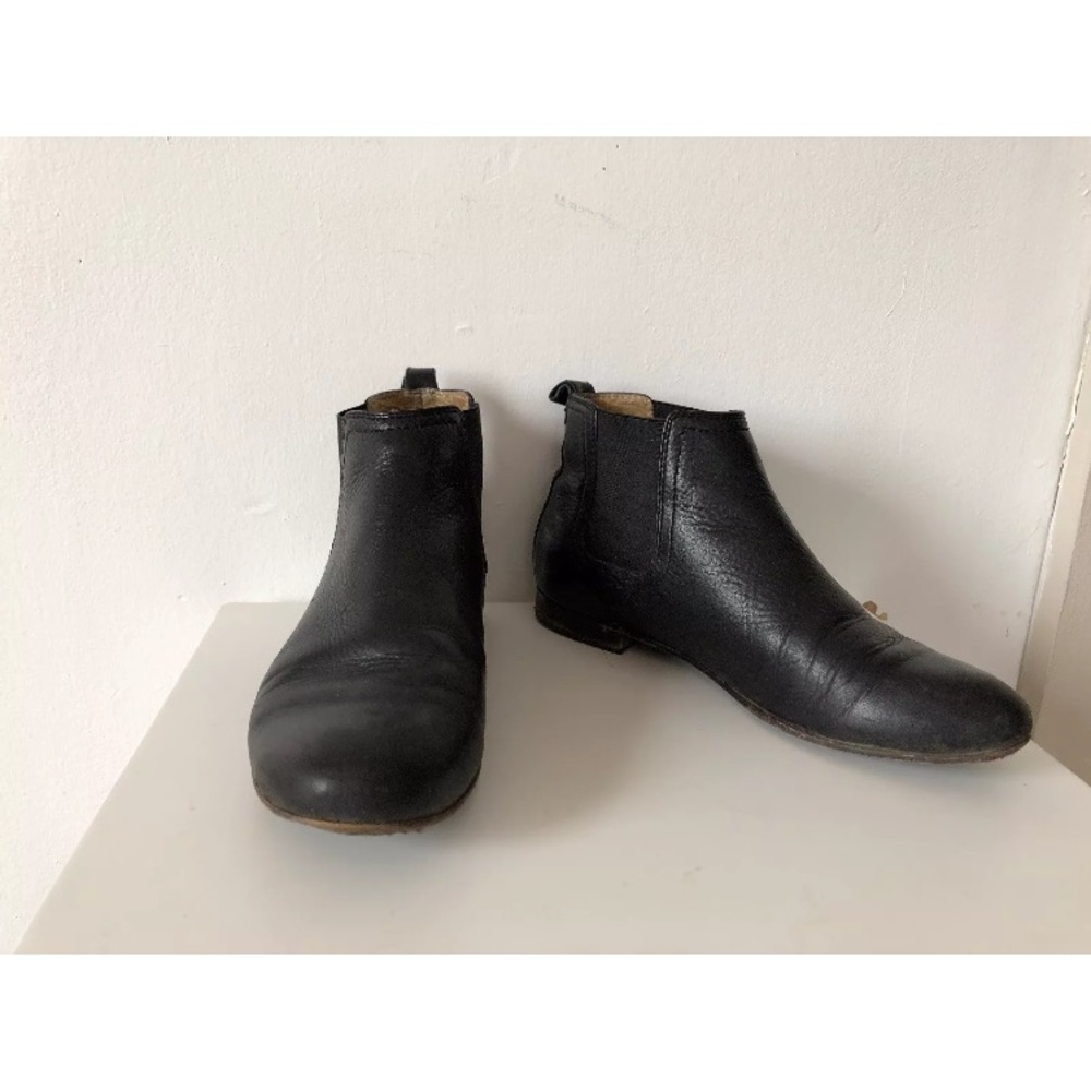 Frye Jillian Chelsea Boot Black Leather Size 7